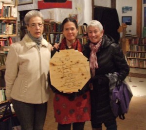 L-R: Ulrike Rockenbauer, Judith Bauer, Nancy Curleigh of Parrsboro Welcomes Refugees 