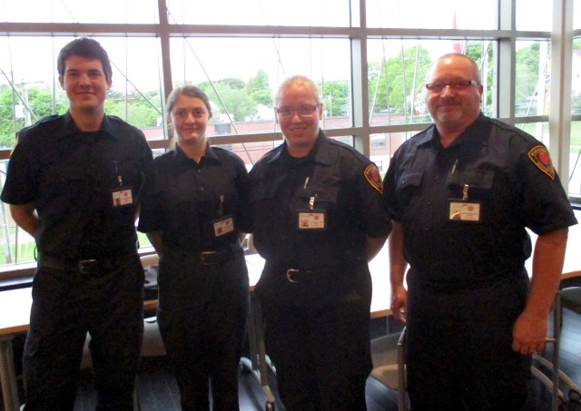 Sackville bylaw enforcement officers: L-R: Ryan Whitton, Jackie Lawless, Jessica Mitton, Brian Bell